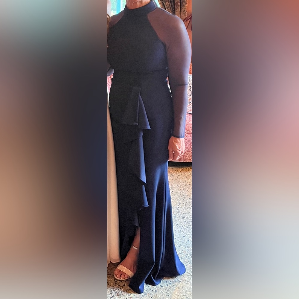 Long Navy Blue Dress